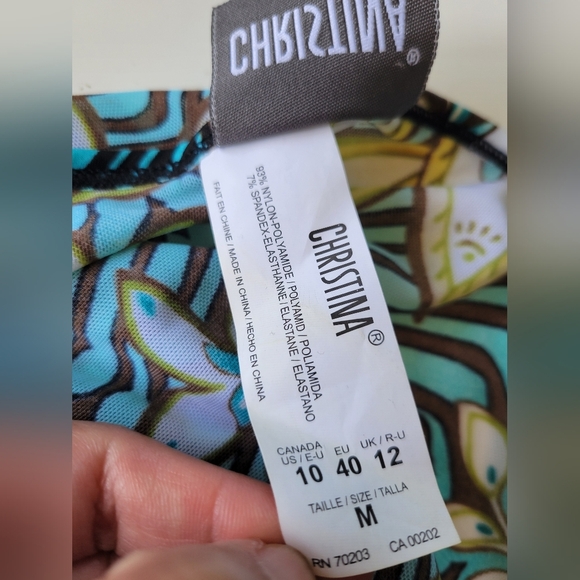 Christina Floral Cover-up Blue Size M - Picture 3 of 6